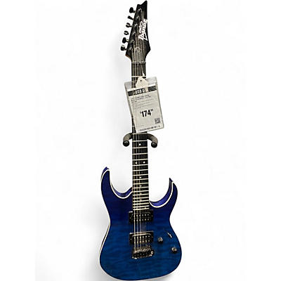 Used Ibanez GRGA120QA Blue Solid Body Electric Guitar