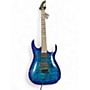 Used Ibanez GRGA120QA TRANSPARENT BLUE BURST Solid Body Electric Guitar TRANSPARENT BLUE BURST