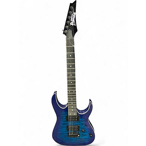 Used Ibanez GRGA120QA transparent blue burst Solid Body Electric Guitar transparent blue burst
