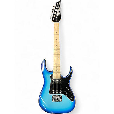 Used Ibanez GRGM21 MIKRO Blue Solid Body Electric Guitar