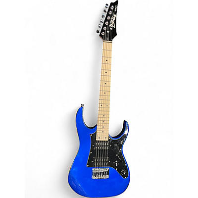 Used Ibanez GRGM21M-JB Blue Solid Body Electric Guitar