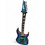 Used Ibanez GRGR221PA Trans Blue Solid Body Electric Guitar Trans Blue