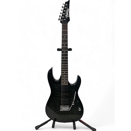 Ibanez Used Ibanez GRX70QA Black Solid Body Electric Guitar Black