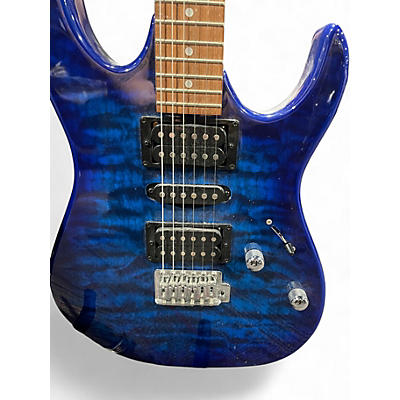 Used Ibanez GRX70QA Blue Solid Body Electric Guitar