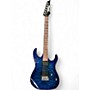 Used Ibanez GRX70QA Blue Solid Body Electric Guitar Blue