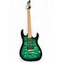 Used Ibanez GRX70QA Green Solid Body Electric Guitar Green