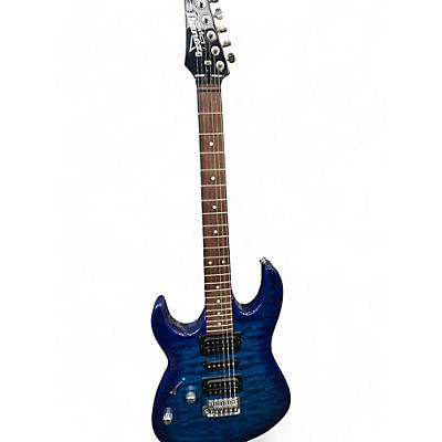 Used Ibanez GRX70QA LH Blue Electric Guitar