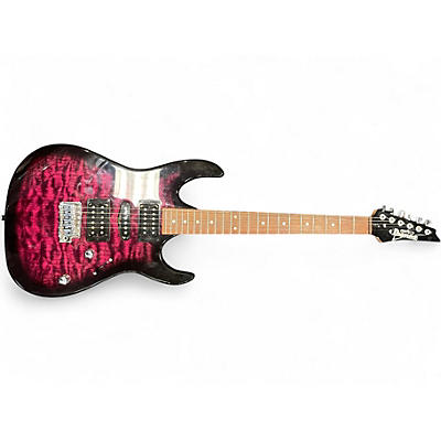 Used Ibanez GRX70QA Purple Solid Body Electric Guitar