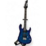 Used Ibanez GRX70QA Trans Blue Burst Solid Body Electric Guitar Trans Blue Burst