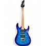 Used Ibanez GRX70QA Trans Blue Burst Solid Body Electric Guitar Trans Blue Burst