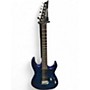Used Ibanez GRX70QA Trans Blue Solid Body Electric Guitar Trans Blue