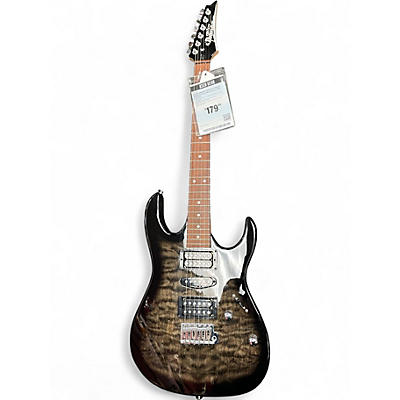 Used Ibanez GRX70QA Trans Brown Solid Body Electric Guitar