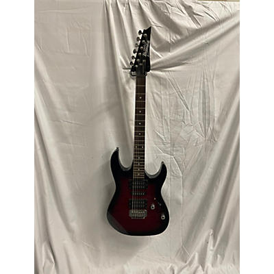 Ibanez Used Ibanez GRX70QA Trans Red Solid Body Electric Guitar