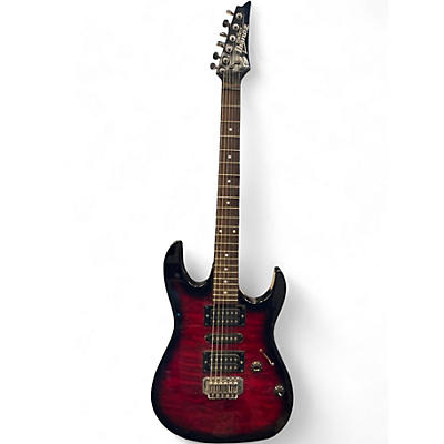 Used Ibanez GRX70QA Trans Red Solid Body Electric Guitar