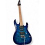 Used Ibanez GRX70QA Transparent Blue Burst Solid Body Electric Guitar Transparent Blue Burst