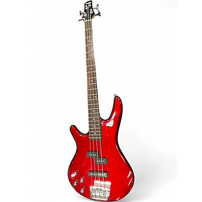 Used Ibanez GSR200 LEFTY Candy Apple Red Electric Bass Guitar