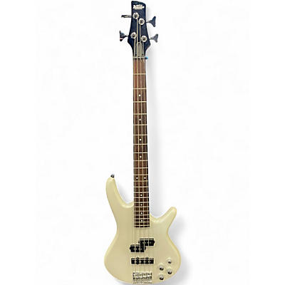 Used Ibanez GSR200 METALLIC WHITE Electric Bass Guitar