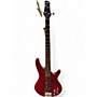 Used Ibanez GSR200 Trans Red Electric Bass Guitar Trans Red