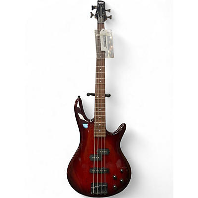 Used Ibanez GSR200SM Crimson Red Burst Electric Bass Guitar