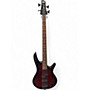 Used Ibanez GSR200SM Crimson Red Trans Electric Bass Guitar Crimson Red Trans