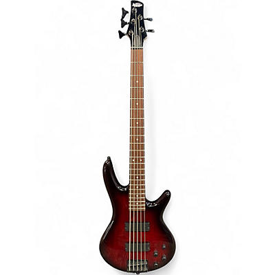 Used Ibanez GSR205 5 String Charcoal Brown Burst Electric Bass Guitar