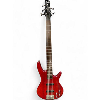 Used Ibanez GSR205 5 String Flat Red Electric Bass Guitar