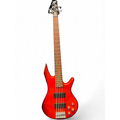 Ibanez Used Ibanez GSR205 5 String Metallic Orange Electric Bass Guitar