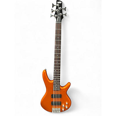 Used Ibanez GSR205 5 String Orange Electric Bass Guitar