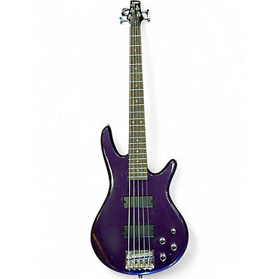 Used Ibanez GSR205 5 String Purple Electric Bass Guitar