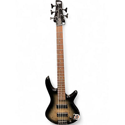 Used Ibanez GSR205 5 String Spalted Maple Electric Bass Guitar