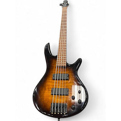 Used Ibanez GSR205 5 String Sunburst Electric Bass Guitar