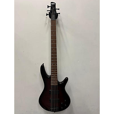 Ibanez Used Ibanez GSR205 5 String Trans Red Electric Bass Guitar