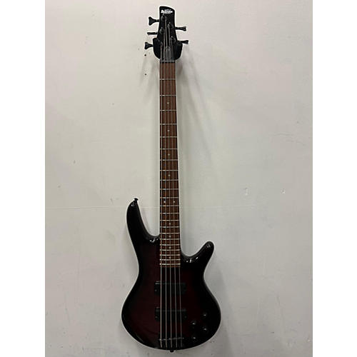 Ibanez Used Ibanez GSR205 5 String Trans Red Electric Bass Guitar Trans Red