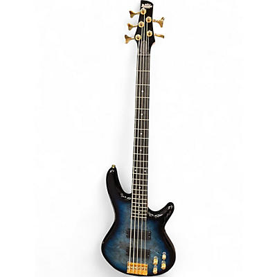 Used Ibanez GSR205PC TRANSPARENT MARINE BLUE Electric Bass Guitar