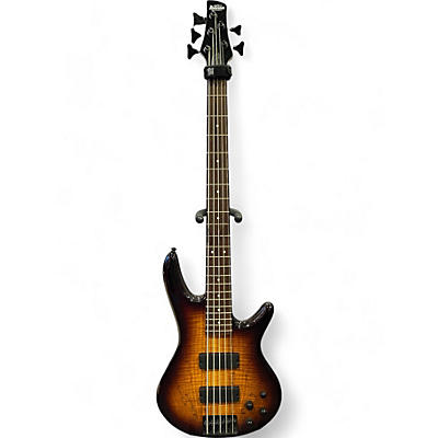 Used Ibanez GSR205SM 5 String Sunburst Electric Bass Guitar