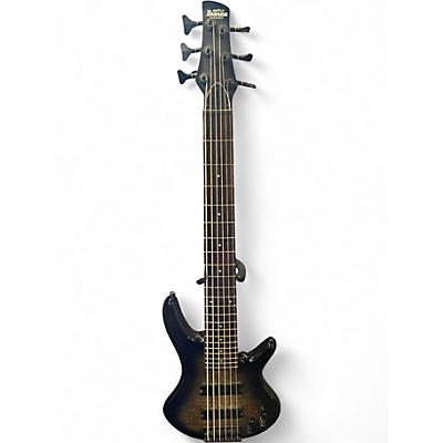 Used Ibanez GSR206 6 String Trans Charcoal BURST Electric Bass Guitar