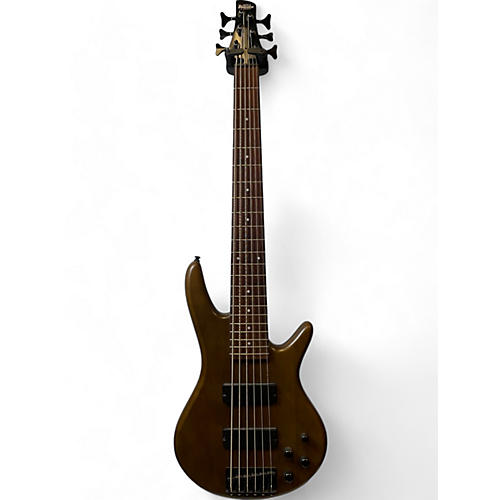 Ibanez Used Ibanez GSR206 6 String Walnut Electric Bass Guitar Walnut