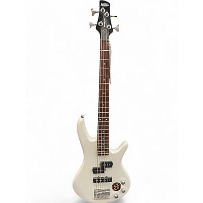 Ibanez Used Ibanez GSRM20 Mikro Short Scale Pearl White Electric Bass Guitar