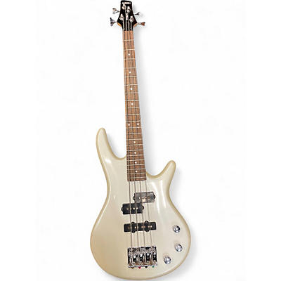 Used Ibanez GSRM20 Mikro Short Scale Pearl White Electric Bass Guitar