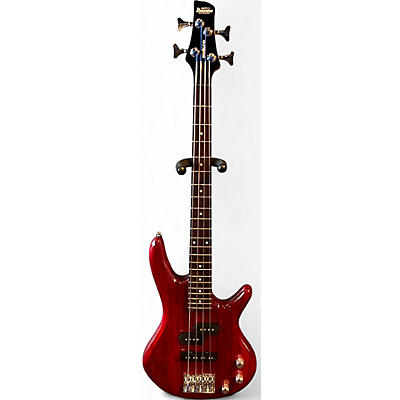 Used Ibanez GSRM20 Mikro Short Scale Trans Red Electric Bass Guitar