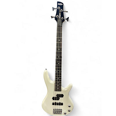 Used Ibanez GSRM20 Mikro Short Scale White Electric Bass Guitar