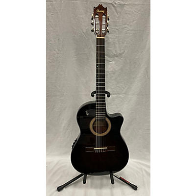 Ibanez Used Ibanez Ga35tce Dark Vintage Sunburst Classical Acoustic Electric Guitar