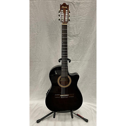 Ibanez Used Ibanez Ga35tce Dark Vintage Sunburst Classical Acoustic Electric Guitar dark vintage sunburst