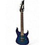 Used Ibanez Gio 7 String Blue Solid Body Electric Guitar Blue