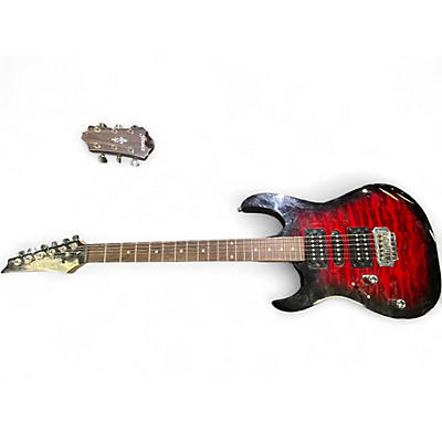 Used Ibanez Gio Ax Left Handed RED BURST Electric Guitar