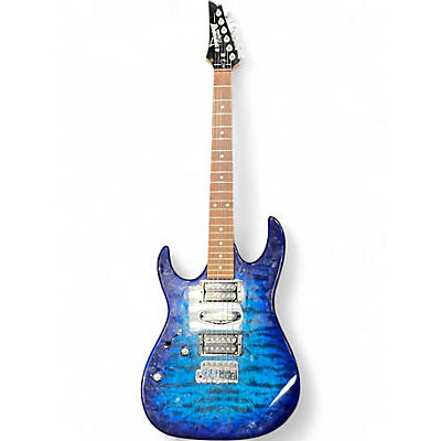 Used Ibanez Gio Ax Left Handed blue Electric Guitar