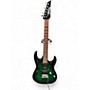 Used Ibanez Gio Ax Trans Green Solid Body Electric Guitar Trans Green