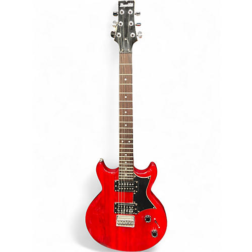 Used Ibanez Gio Ax Trans Red Solid Body Electric Guitar Trans Red