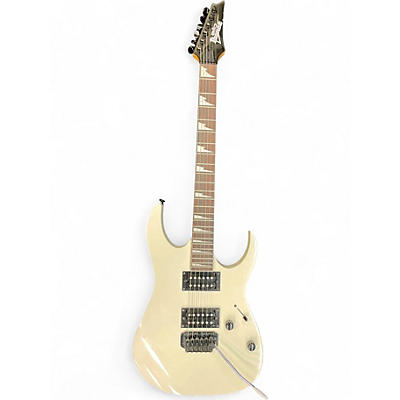 Used Ibanez Gio Ax Vintage White Solid Body Electric Guitar