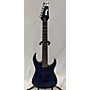 Used Ibanez Used Ibanez Gio GRG7221QA Trans Blue Solid Body Electric Guitar Trans Blue